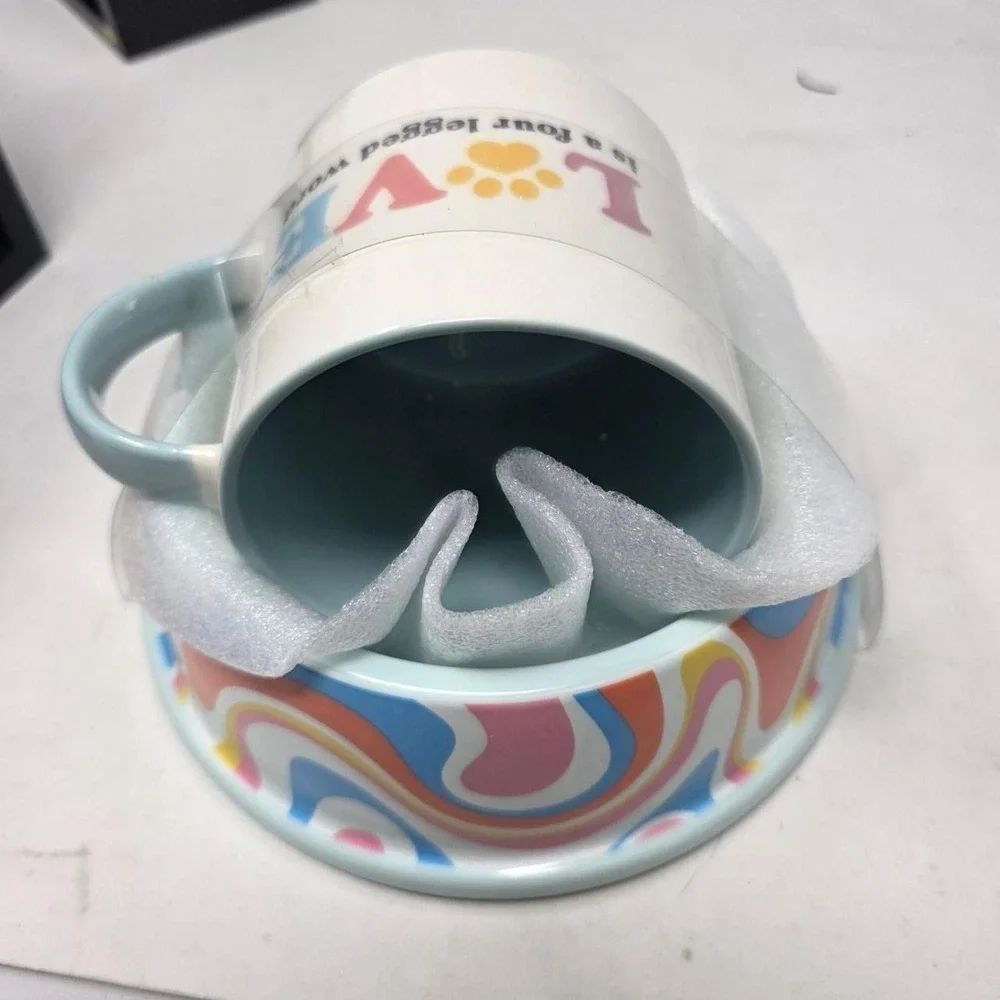 Claire's dog bowl and mug bundle